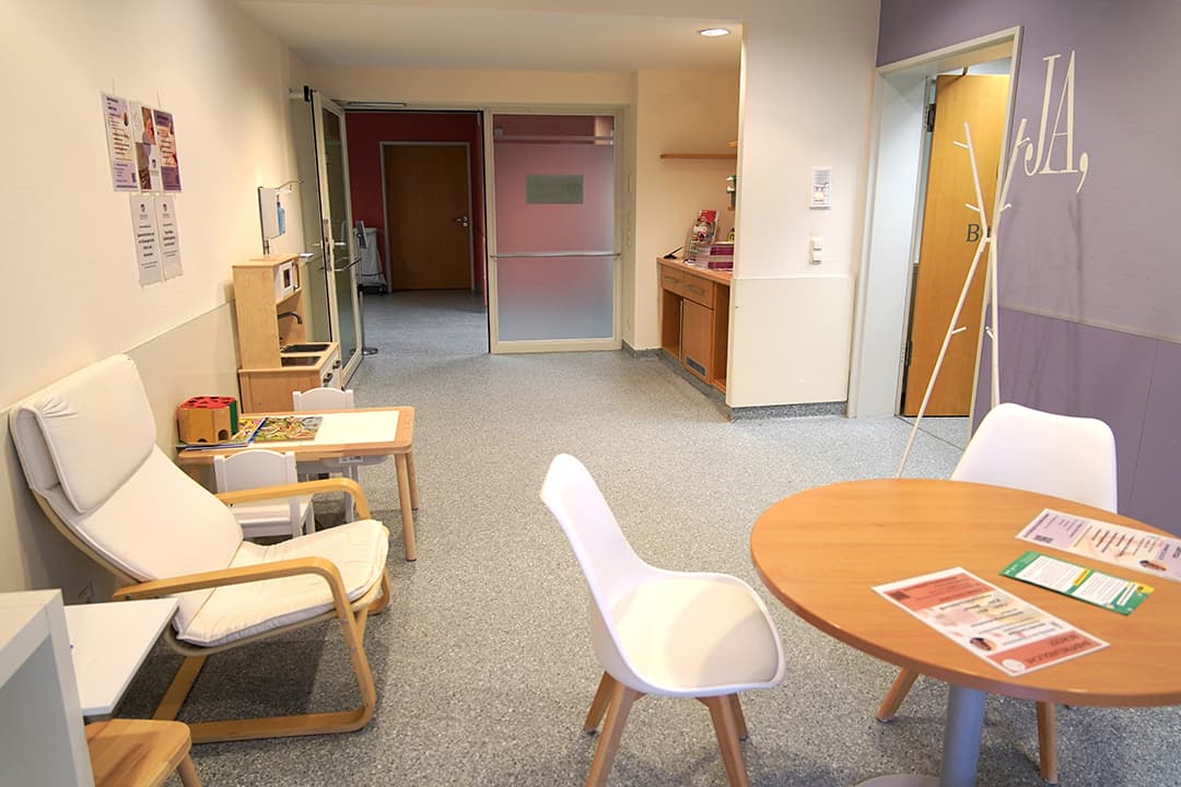 Empfangsbereich der Hebammenambulanz